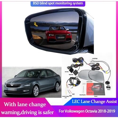 Car BSM BSD Blind Spot Radar Detection System Microwave Sensor Driving Reversing Radar Sensor For Volkswagen Octavia 2018-2019