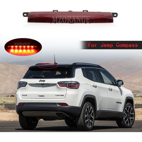 MZORANGE Car Third Brake Light For Jeep Compass 2017 2018 2019 Additional Tail Lights Stop Signal Lamp Car Accessories