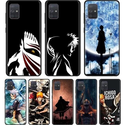 Bleach Anime Ichigo Case for Samsung Galaxy A51 A71 A21s A11 A31 A41 A50 A70 A10 A20 A30 A40 Black Soft Cases Cover