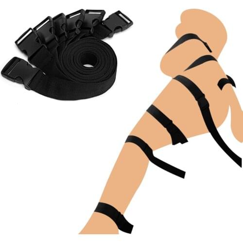 EXVOID 7PCS/Set Restraints Harness Strap BDSM Bondage Rope Handcuffs Fetish Adult Sex Toys For Couples Slave SM Bondage Belt