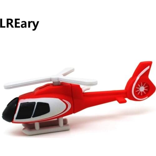 The new design U disk cartoon Helicopter model USB flash drive 4GB 8GB pen drive 16GB 32GB 64GB Pendrive aircraft memory stick