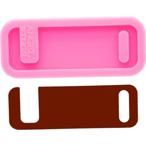 Shiny Resin Phone Stand Keychain Mould, Silicone Molds, Epoxy Mold DIY Jewelry, Not sticky DY0713