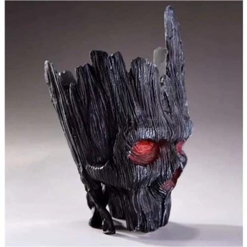 Gothic Skull Planters Black Skull Pot Cool Halloween Flowerpots Container Home Bar Ornament Decoration 16-18CM NEW Dropshipping