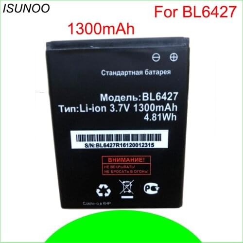 ISUNOO 10pcs/lot Brand New BL6427 1300mAh Replacement Battery For Fly FS407 STRATUS 6 phone battery replacement