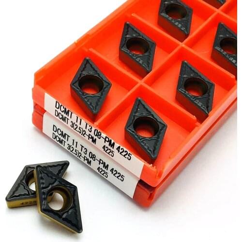 Carbide DCMT11T308 PM 4225 High quality carbide insert Internal turning tool Original lathe tool DCMT 11T308 turning insert