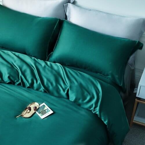 Summer Bedding Set Soild Color Home Textile Quilt Cover with Pillowcase bedding 3 pieces