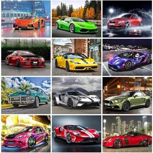 Disney 5D DIY Diamond Painting Sports Cars Scenery Diamond Embroidery Mosaic Rhinestone Cross Stitch Kit Home Decoration Gift