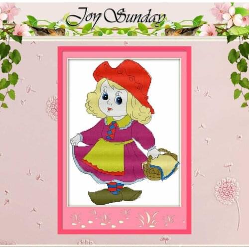 The Little Red Riding-hood counted Cross Stitch 11CT 14CT Cross Stitch Set Wholesale DIY Cross-stitch Kit Embroidery Needlework