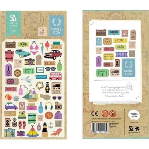 Origin Korea Sonia Scrapbooking High Quality Sticker Travel Story Stationery DIY Household Supplies PVC Craft Decoration