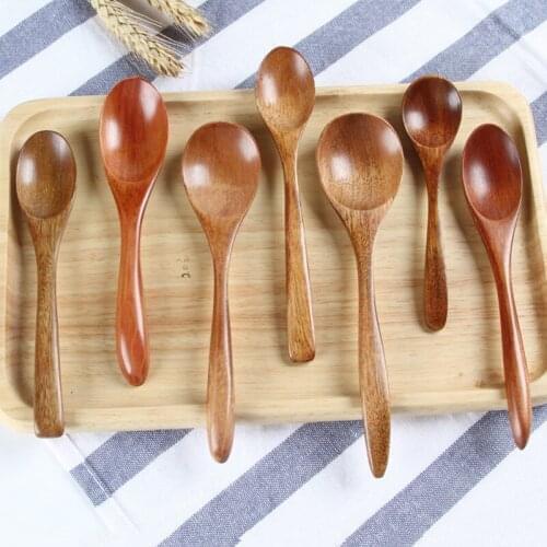 New Wooden Spoon Bamboo Kitchen Cooking Utensil Tool Soup Teaspoon Catering for kitchen Korean Spoons Coffee Spoons