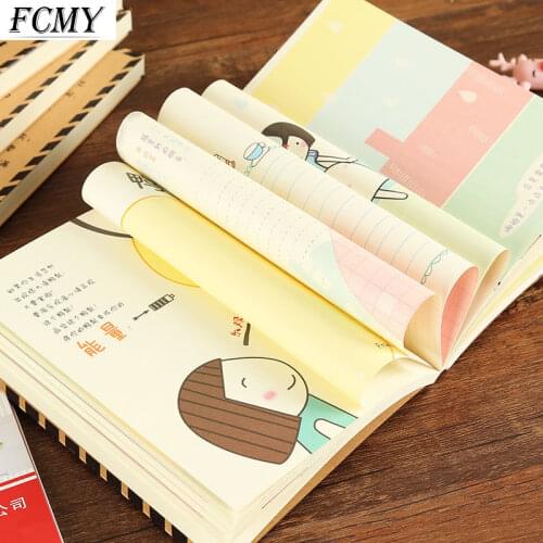2021 New Creative Trend Color Page Notebook Fresh and Lovely Diary Hardcover Hand Book School Supplies Journals