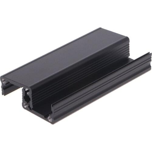 New DIY Extruded Electronic Project Aluminum Enclosure Case Black 80x25x25mm