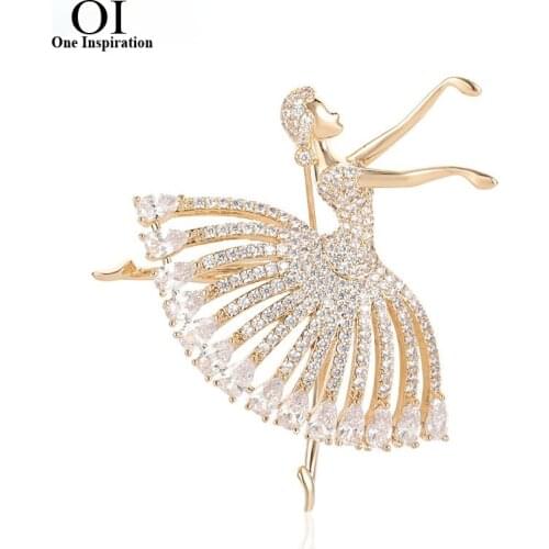 OneInspiration Brooches Girl On Clothes