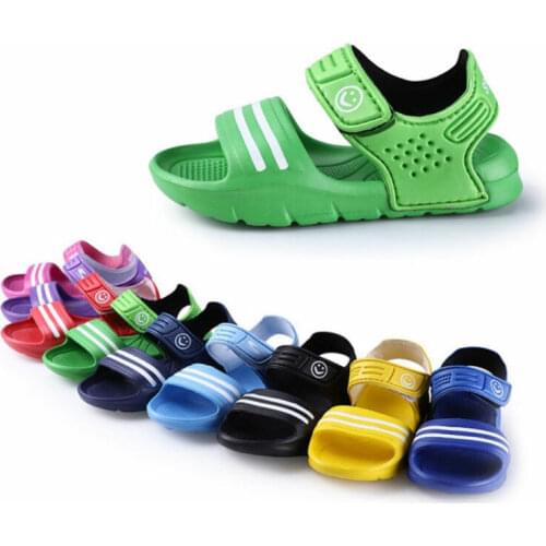 1 Pair Casual Children Kids Shoes Baby Boy Girl Closed Toe Summer Beach Sandals Flat