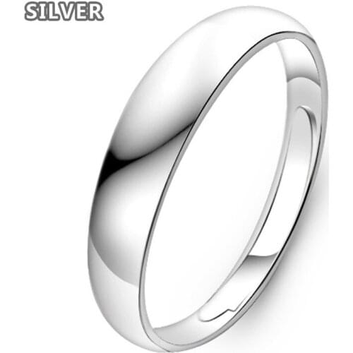 Silver ring pure plain ring men and women lovers a buddhist monastic discipline ring plate ring wholesale alive in the old man