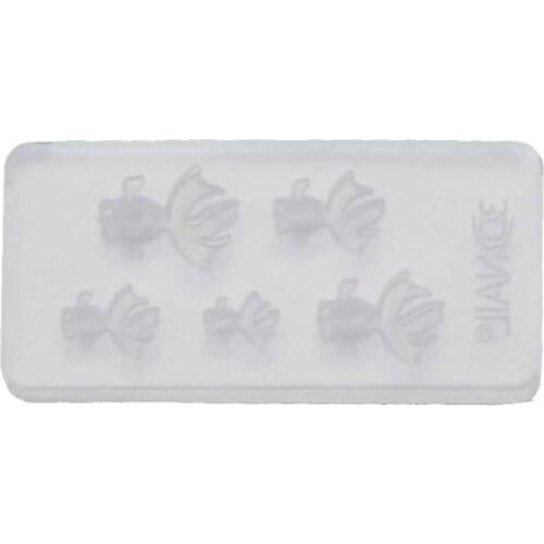 Cute Vivid Mini Size Goldfish Pendant Silicone Resin Mold Jewelry Making Tools Drop Shipping