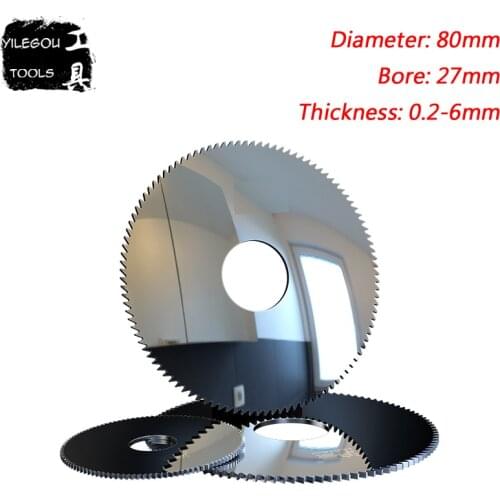 80x27mm Solid Alloy Tungsten Circular Saw Blades, 80mm Tungsten Steel Milling Cutter Cutting Stainless Steel, Thickness 0.2-6mm