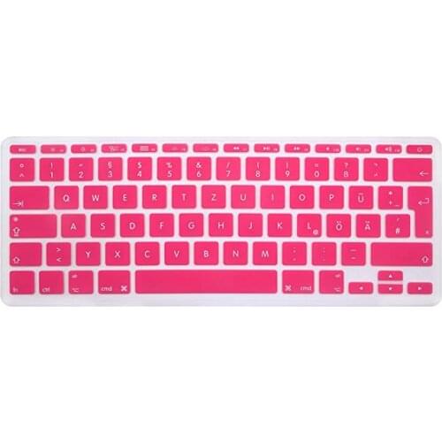 German Language Euro UK Layout Ultra Thin Silicone Keyboard Skin Cover for Macbook Air 11" A1370 A1465 model Keyboard Protector