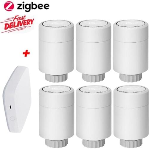 ZigBee Thermostat Valve Tuya Smart Programmable TRV Temperature Controller