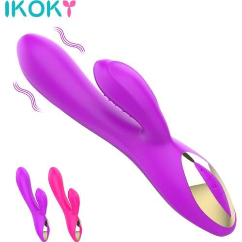 IKOKY Rabbit Vibrator Powerful Masturbation Clitoral Stimulator 10 Speed Sex Toys For Woman Dildo Vibrator Adult Products
