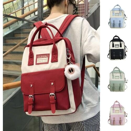 2021 Kawaii School Backpack Bags For Women Student Girls Fashion Outdoor Travel Casual Large Capacity Backpack Рюкзак Женский