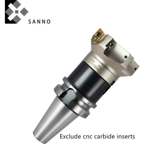 400R straight angle face milling cutter and BT cnc milling cutter holder 90 degree center mill cutter for flat milling lathe