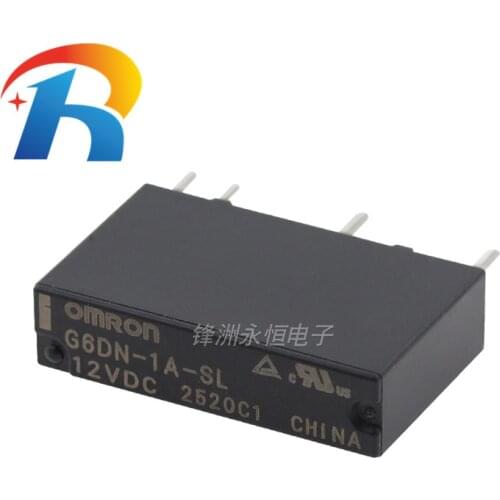 Free shipping 10PCS G6DN-1A-SL-5VDC DC12V DC24V Omron small relay 4-pin 5A a group of normally open G6DN-1A-SL