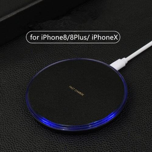 Wireless Charger for iPhone x 8 8plus Slim Fast USB for Samsung Wireless