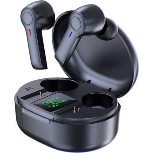 Wireless Earbuds 5.0 Headsets Bluetooth Earphone LED Display IPX8 Waterproof 40 Hours HiFi Premium Sound Noise Headphones