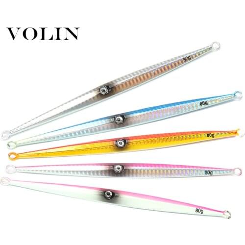 VOLIN Nanyou Large Iron Lure 1pc Metal Fishing Lure 60g 80g 100g 120g 150g 200g 250g 300g Hard Lure Jigging SaltWate Lure Silver