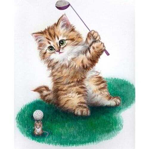 Love.Thanks Animal Diamond Mosaic Pet Cat 5D Diamond Painting Cross Stitch Kit Diamond Embroidery Painting