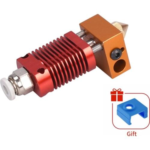 MK8 Assembled Extruder Hot End kit for Ender 3 CR-10 Printers 1.75mm 0.4mm Nozzle aluminum heating block 3D Printer accessories