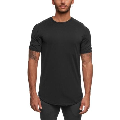 Summer T-shirts Mens Tops Fashion Handsome Men T-shirt Bodybuilding fitness Shirt Short Sleeve Shirt Undershirt Workout Top 6603