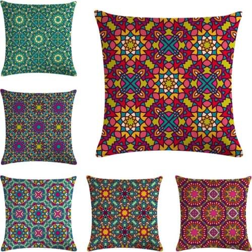 Mandala cushion cover Dog for children Decorative Cushion Covers for Sofa Throw Pillow Car Chair Decor Pillow Case almofadas