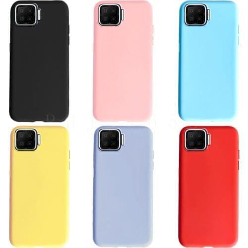 Soft Case For Oppo Reno 4 Lite Case Candy Silicone TPU Back Cover For Reno4 Lite Phone Cases Full Protective Bumper Matte Fundas