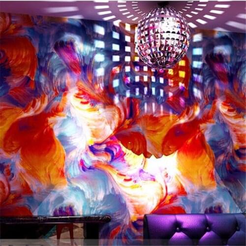 Wellyu KTV flash theme box bar 3d stereo color personality background wall gold foil gold reflective wallpaper wallpaper
