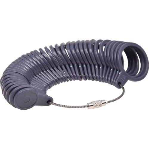 Plastic Purple Ring Size Mandrel Stick Finger Gauge Ring Sizer Measuring Jewelry Tool