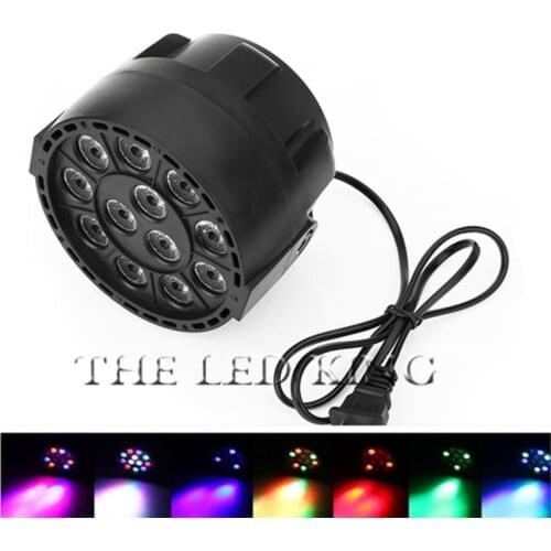 Professional Stage Light Projector 12 18 36 54 LEDs RGBW Color Mixing Par Lamp 8CH Voice Activated DJ Lamp For Party Holiday KTV