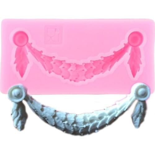 Relief Silicone Mold Cake Border Fondant Molds Wedding Cake Decorating Tools Candy Polymer Clay Mould Chocolate Gumpaste Moulds