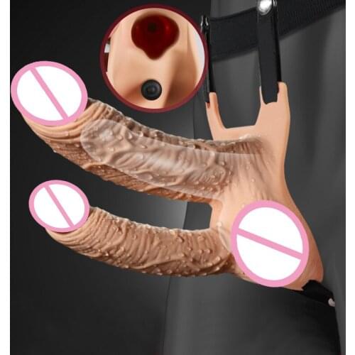 Strap on Penis Vibrator Dildos for Women Couple Lesbian Female Masturbator Penetration Double Dildo Anal Sex Toys Intimate Goods