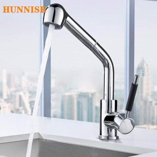 Contemporary Bathroom Basin Faucet Two Wateroutlet Mode Hot and Cold Bathroom Wash Basin Faucet Pull Out Bath Faucet Mixer Tap