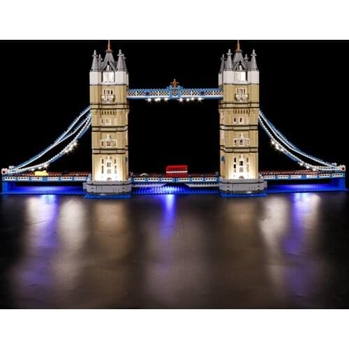 Led Light Kit For 10241 London tower bridge the famous architecture block model ,DIY for childrens toys(led only,no blocks)
