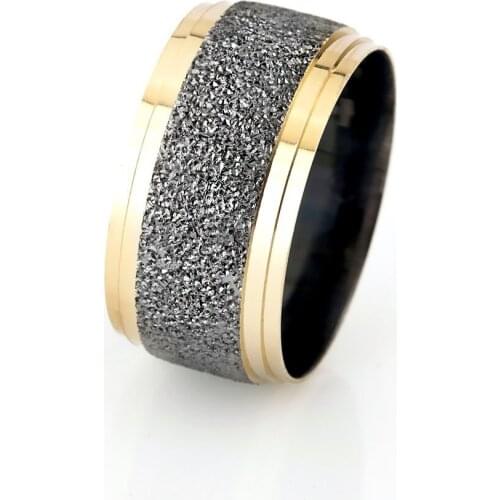 Tesbihane Classic Design Gray-Gold Color 925 Sterling Silver Female Wedding Rings