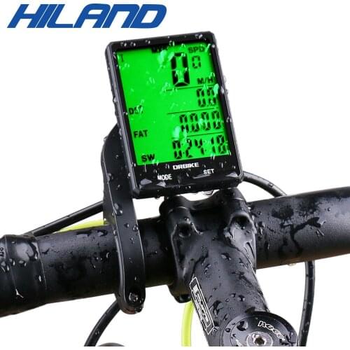 HILAND 2.8'' Large Display Bicycle Wireless Bicycle Computer Bike Touch Screen Speedometer Odometer Bike Rainproof Stopwatch