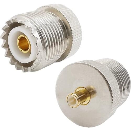 1Pcs MCX Male Plug to UHF SO-239 Female Jack MCX to UHF RF Coax Connector for Radio GPS Antenna TV-Tuner