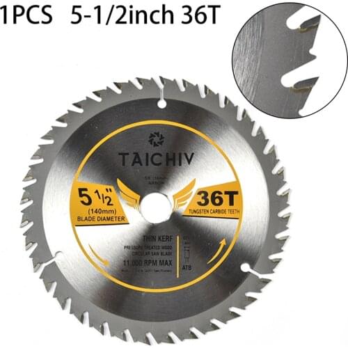5-1/2 INCH 36Teeth Circular Saw Blade Arbor Diameter 16mm Cutting Head Steel Cutting Wheel Discs For Woodworking