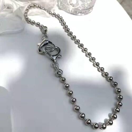 Hiphop Harajuku Heart Pendant Acrylic Necklace Bracelet Macarons Chokers Gifts for Women Collier Femme Accesories Party Jewelry