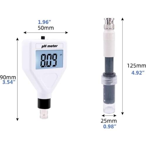 K1KA Multipurpose PH Meter Digital Acidity Meter PH Tester Soil Meter Tester with White Backlight for Cheese Meat Soil Skin