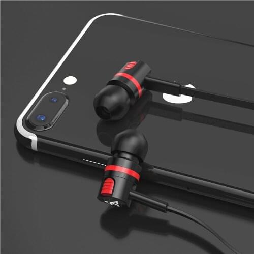 Wired 3.5 mm Noise Cancelling Earphone Handsfree In-Ear Earbuds Sport Running Gaming Headset With Mic For Phone Compputer Tablet