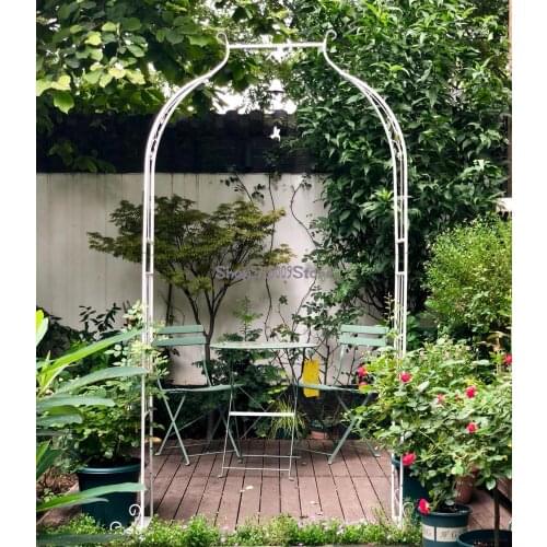 Home balcony arch flower stand climbing frame flower plant rose climbing frame rose vine frame garden climbing frame